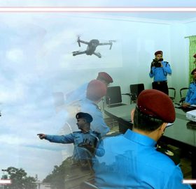 चोर र कोभिडसँग जुध्ने रणनीति कोर्दै प्रहरी, ड्राेनले गस्ती गर्ने