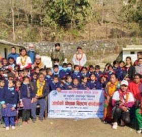 मिलन फाउन्डेशन नेपालद्वारा जाडोको पोसाक वितरण