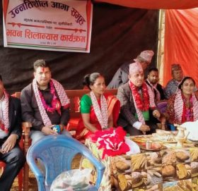 ठूलीपोखरीमा सामुदायिक भवन शिलान्याश