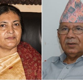 राष्ट्रपति र एमाले नेता नेपालबीच भेटवार्ता