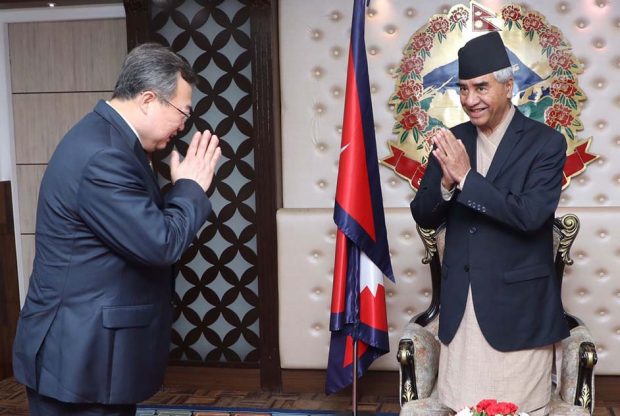 IDCPC Chief Liu holds meeting with PM Deuba