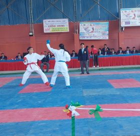 नवौँ राष्ट्रिय खेलकुदः कराँतेको स्वर्णमा अग्रता नेपाल प्रहरीलाई