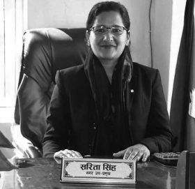 भूकम्पमा परी नलगाढ नगरपालिकाकी उपप्रमुख सिंहको मृत्यु