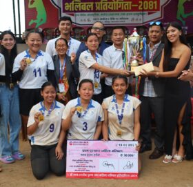 आठौ क्लब स्तरीय भलिबल प्रतियोगितामा पुरुष तर्फ गल्कोट र महिला तर्फ धादिङ विजयी