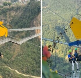 पर्वतको साहसिक पर्यटनमा नयाँ आकर्षण: विश्वकै लामो र अग्लो ‘मेगाट्रोल’ सञ्चालन