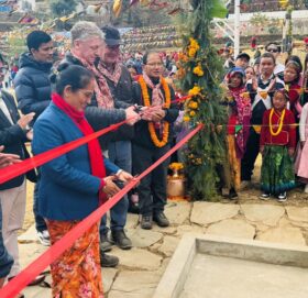 कादूरीको सहयोगमा लेसपारका सबै घरमा धारा