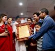 अध्यक्ष प्रचण्डलाई पर्वतमा १८ संस्थाले गरे संयुक्त अभिनन्दन