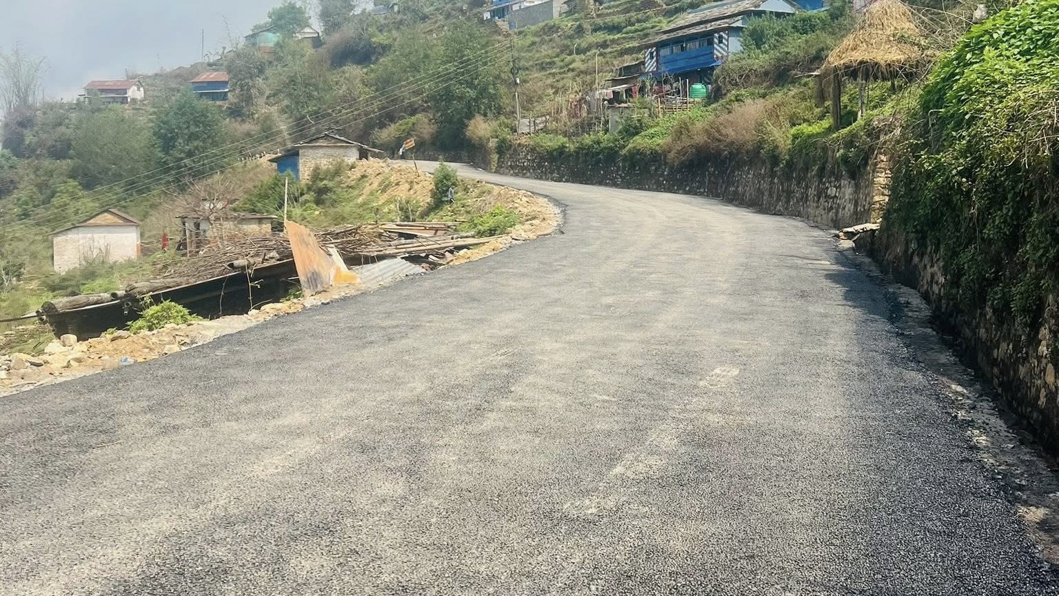 कुश्मा–१३ को उदाहरणीय पहल: वडागत बजेटबाट सडक कालोपत्रे