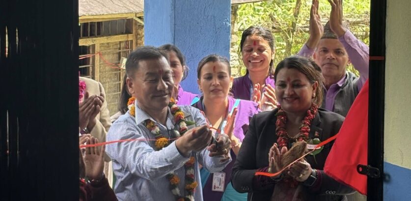 ल्वाङ घलेल स्वास्थ्य चौकीको नयाँ भवन समुद्घाटन सम्पन्न